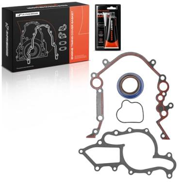 Imagem de A-Premium Junta da tampa de temporização do motor para Ford Taurus Thunderbird Lincoln Continental Mercury Cougar Sable 1988-1993, 3,8L V6 Gas OHV Naturally Aspirated Supercharged
