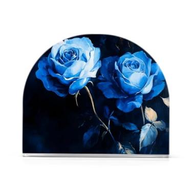 Imagem de xigua Lindo porta-guardanapos rosa azul para mesas – Porta-guardanapos para cozinha, porta-guardanapos de mesa, porta-guardanapos de coquetel, porta-guardanapos de papel112