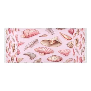 Imagem de Wassud Lindas capas de lavadora e secadora de conchas, protetor de lavadora com sacos de armazenamento, capa de geladeira à prova de poeira com bolsos para lavanderia doméstica, cozinha, 120 x 55 cm