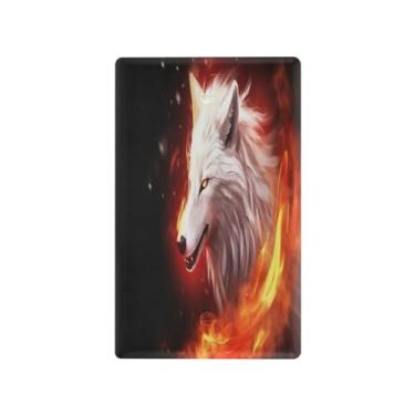Imagem de Wassud Placa de cobertura para interruptor de luz, interruptor único, capas de tomada, placa de parede, lobo, decoração de casa, sala de estar, quarto, decoração
