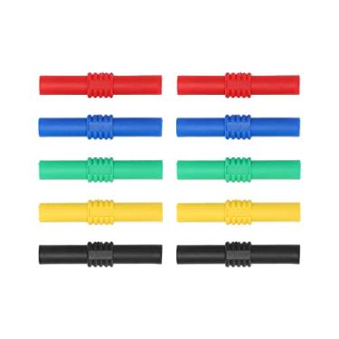 Imagem de Cryfokt Tecnologia de Precisão 4mm Acoplador de Banana Isolado Fêmea para Fêmea para Inversores, Adaptador de Tomada de Banana de 5 Cores para Eletrônicos