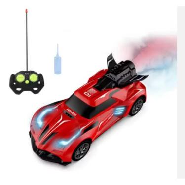 Imagem de Carrinho Controle Remoto Recarregável Solta Fumaça Com Luz - Generic, 