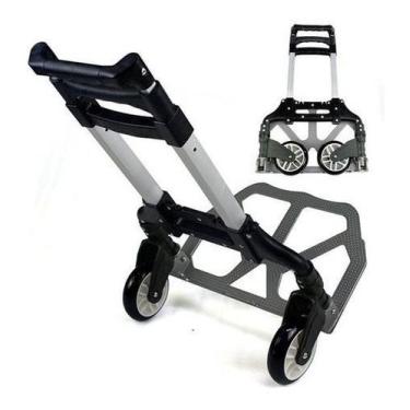 Imagem de Carrinho Alumínio Dobrável Carga Multiuso Plataforma 90 Kg - Gogupo, P