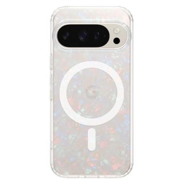 Imagem de LONLI Capa magnética Hue para Google Pixel 10 Pro XL - Capa de telefone branca Pearl Tort - [Compatível com Pixelsnap e Magsafe] - [Moldura elevada da câmera] - Toque atemporal e luxuoso