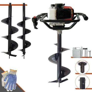 Imagem de Perfurador Trado Motorizado Vant + Brocas 20, 25 E 30cm