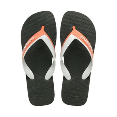 Imagem de Chinelo Havaianas Dual Masculino (Verde Olive, BR, Adulto, Faixa Numérico, M, 37, 38)