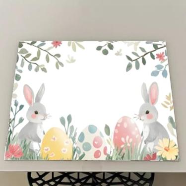 Imagem de Jogo Americano Natal Souplast Impermeável Lona Kit 4 6 8 10 ou 12 Unidades Mesa Posta (Pascoa 3,8Peças)