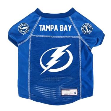 Imagem de Littlearth Camiseta unissex para animais de estimação NHL Tampa Bay Lightning básica, cor do time, grande