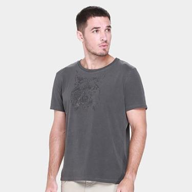 Imagem de Camiseta Ellus Washed Lynx Classic Masculina-Masculino