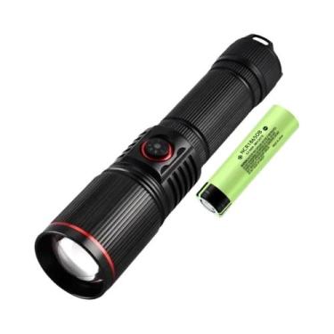 Imagem de Lanterna LED De Alta Potência Com Laser Branco, Longo Alcance, Zoom, E