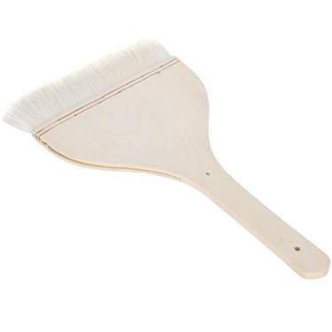 Imagem de ZJchao Conjunto de Pincéis de Pintura Profissional Lã Fofa Macio Suave Óleo Acrílico Aquarela Guache Materiais de Arte para Artistas Estudantes Hobbyists (6 polegadas (ID de 153 mm, espessura de 5