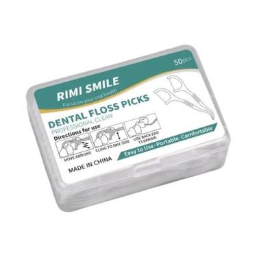 Imagem de Pacote Em Lote De Palitos De Fio Dental Finos Para Limpeza Interdentár