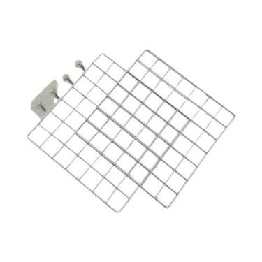 Imagem de Estante De Parede Decorativa Em Grelha De Ferro Para Exibição De Arte 