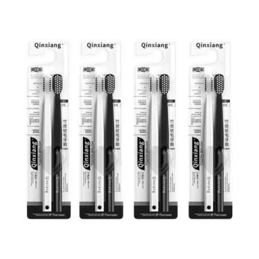 Imagem de Conjunto De Escovas De Dente De Carvão Ativado De Bambu Com Cerdas Mac