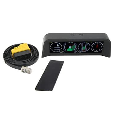 Imagem de KIMISS Tela LCD HUD para Carro Velocímetro GPS Digital Universal Com Alarme de Excesso de Velocidade, Medição de Altitude e Exibição de Bússola para Maior Segurança Ao Dirigir