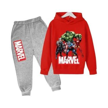Imagem de Conjunto De Moletom Com Capuz Do Hulk Para Crianças, Suéter E Calças D