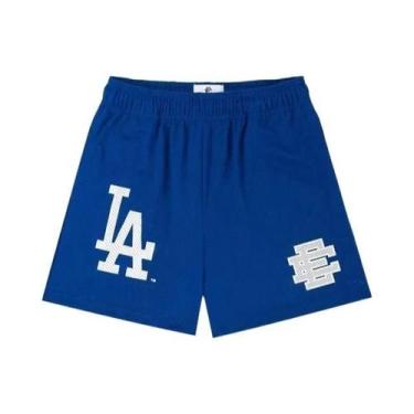 Imagem de Shorts Casuais De Basquete Masculinos Em Malha Floral Para O Verão Eri