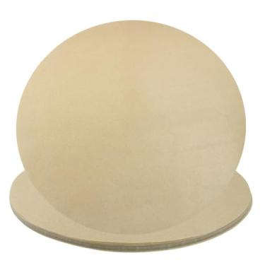 Imagem de Kemcatui Papel pergaminho redondo de 30 cm, 100 folhas antiaderentes, perfeitas para pizzaria, formas de bolo, prensa de tortilha e fritadeira a ar, papel pré-cortado à prova de graxa