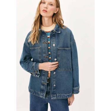 Imagem de Camisa Jeans Feminina Oversized-Feminino