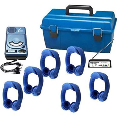 Imagem de HamiltonBuhl 6 Person Wireless Listening Center with Blue Flex-PhonesAF and AudioChamp CD, USB, MP3 player