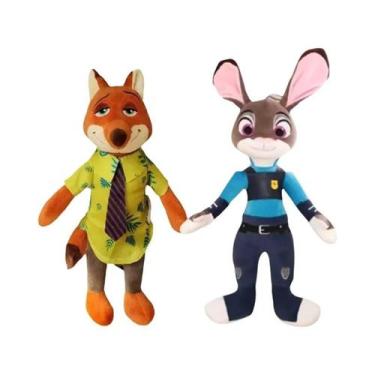 Imagem de Boneco De Pelúcia Kawaii Zootopia Judy Hopps Nick Wilde Disney 30cm-40