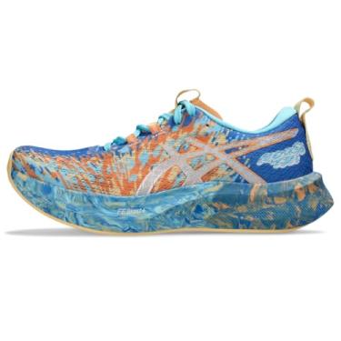Imagem de ASICS Tênis de corrida feminino Noosa TRI 16, Azul natural/laranja desbotado, 36