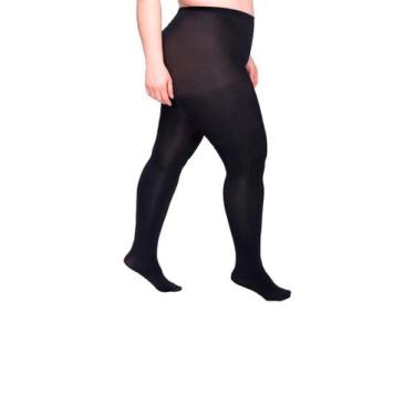 Imagem de Kit com 3 Meias Calças Fio 80 Opaca Plus Size Loba 5852-001, XG