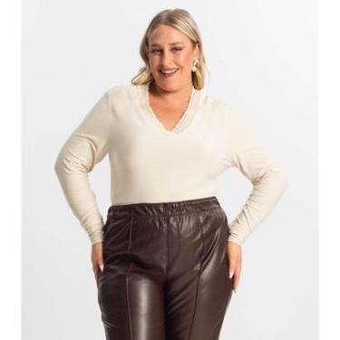 Imagem de Blusa Plus Size Manga Longa Feminina Secret Glam-Feminino