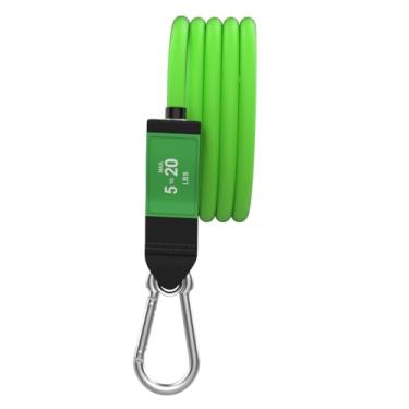 Imagem de Pulseiras de tubo de resistência única com tecnologia antiencaixe patenteada com grampos grandes de mosquetão de ferro anexados. Pulseiras de látex malaias contínuas mergulhadas., Green - 5 lbs., 5 lbs