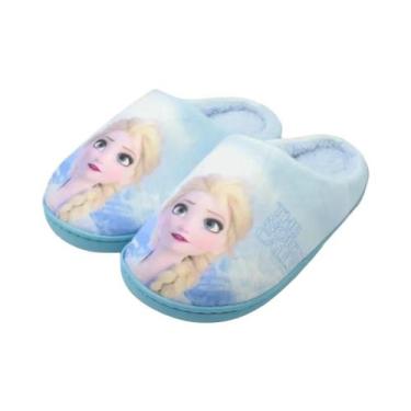 Imagem de Chinelos De Algodão De Inverno Para Meninas, Princesa Da Disney, Elsa,