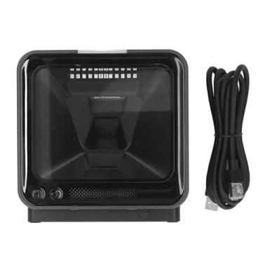 Imagem de FTVOGUE Leitor de Código de Barras de Mesa 1D 2D, USB Plug and Play, Leitor de Código de Barras Omnidirecional Com Detecção Precisa Infravermelha para Livraria de Varejo de Supermercado