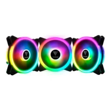 Imagem de Kit Cooler FAN com 3 Unidades GAMDIAS Aelous, 120mm, RGB, Lite - M2-1203