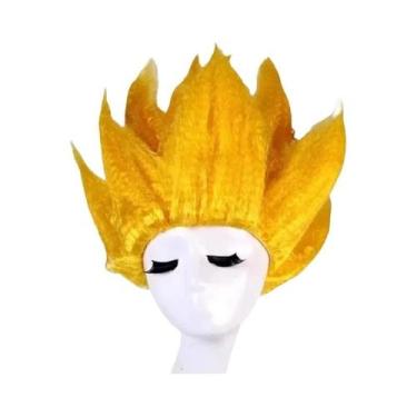 Imagem de Peruca De Fantasia Infantil Fluffy Saiyan Lianhua Dragon Ball Son Goku