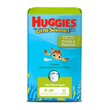 Imagem de Fralda Infantil Little Swimmers P/M, 11 Unidades, Huggies