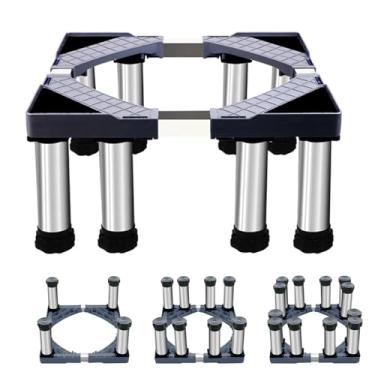 Imagem de Pedestais de lavadora e secadora 71 cm de largura, universal, 30 metros fortes, ajustável, suporte de geladeira, pedestal de máquina de lavar, base multifuncional para secadora e geladeira, base de