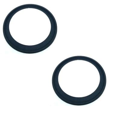 Imagem de Kit C/2 Porta Grelha Ralo Redondo 15x15 Suporte Inox Preto - Montelar 