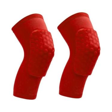 Imagem de Protetor De Joelho Respirável Com Almofadas De Compressão Em Colmeia À