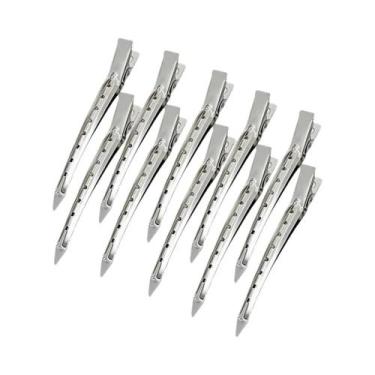 Imagem de 10 Presilhas De Cabelo De Metal Tipo Bico De Pato, Grampos Para Cabelo