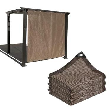Imagem de Pano de sombra com 90% de proteção UV - Vela para sombra de sol ao ar livre, lona de malha para pátio, pérgola, estufa, galinheiros, plantas, café - tela de proteção solar de 5 x 10 m