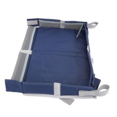 Imagem de ZJchao Organizador de Bandeja de Viagem Dobrável Capa de Mesa de Trem de Avião Portátil para Crianças e Adultos, Bandeja de Entretenimento Multifuncional para Brinquedos e Livros, Material de (Azul