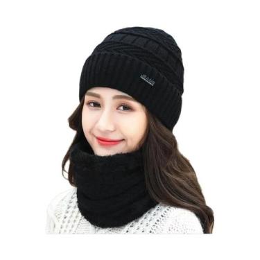 Imagem de Gorro De Ciclismo Coreano De Lã Quente E Tricotado Para Inverno E Outo