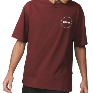 Imagem de Camiseta Oakley B1B Classics SM26 Masculina Red Night, GG, Vermelho