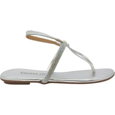 Imagem de Sandália Dedo Feminina Rasteira Casual Básica Dia a Dia Passeio Trabalho Com Strass  Beira Rio 8384.769