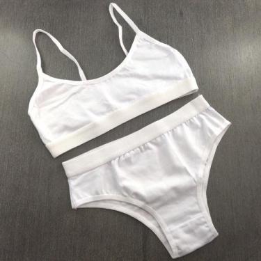 Imagem de Conjunto Infantil Juvenil de Algodão Liso - Maria Morena Lingerie, Bra