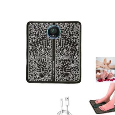 Imagem de Massageador Tapete Pulso Elétrico Perna Pés Ems Almofada Pé