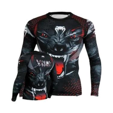 Imagem de Camiseta De Compressão 3D Masculina De Manga Longa UFC Jiu Jitsu BJJ A