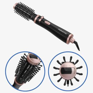 Imagem de Escova de cabelo Rotativa Della 1200/1000W Pto - AGRATTO
