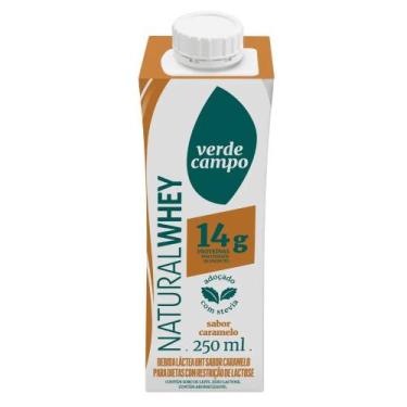 Imagem de Shake Natural Whey Sabor Caramelo Verde Campo 250ml