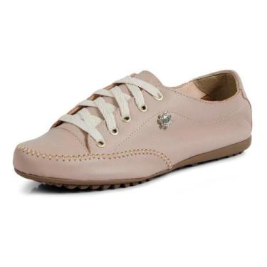 Imagem de sapatênis tênis feminino de couro casual confort moderno - Izabela Ara