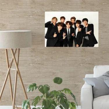 Imagem de Placa Quadro Em Mdf Kpop Bts 20x20cm Alta Qualidade - ARTSIM